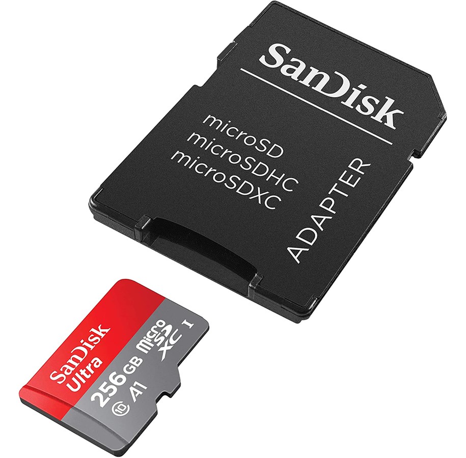 Hukommelseskort - SANDISK Ultra Micro/SDXC A1/U1 100MB/s - 256GB - SDSQUAR-256G-GN6MA
