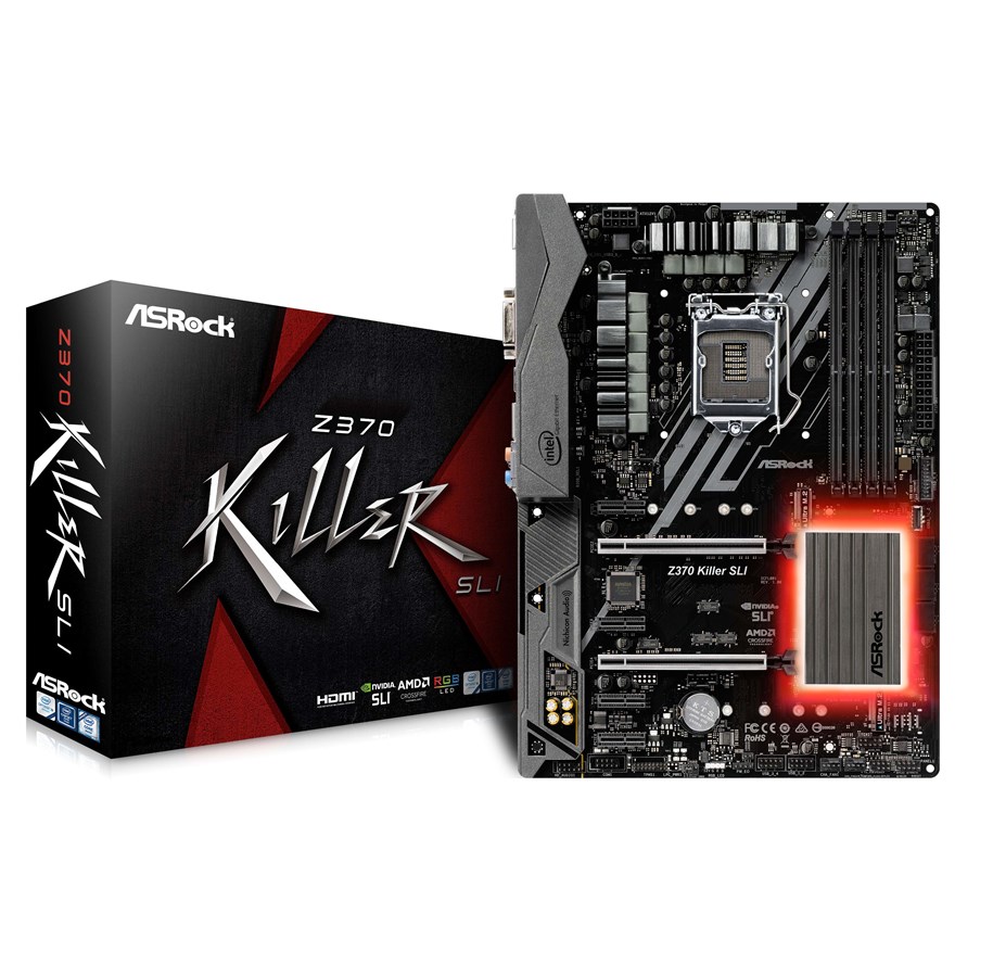 Bundkort - ASRock Z370 Killer SLI Bundkort - Intel Z370 - Intel LGA1151 socket - DDR4 RAM - ATX - 90-MXB630-A0UAYZ