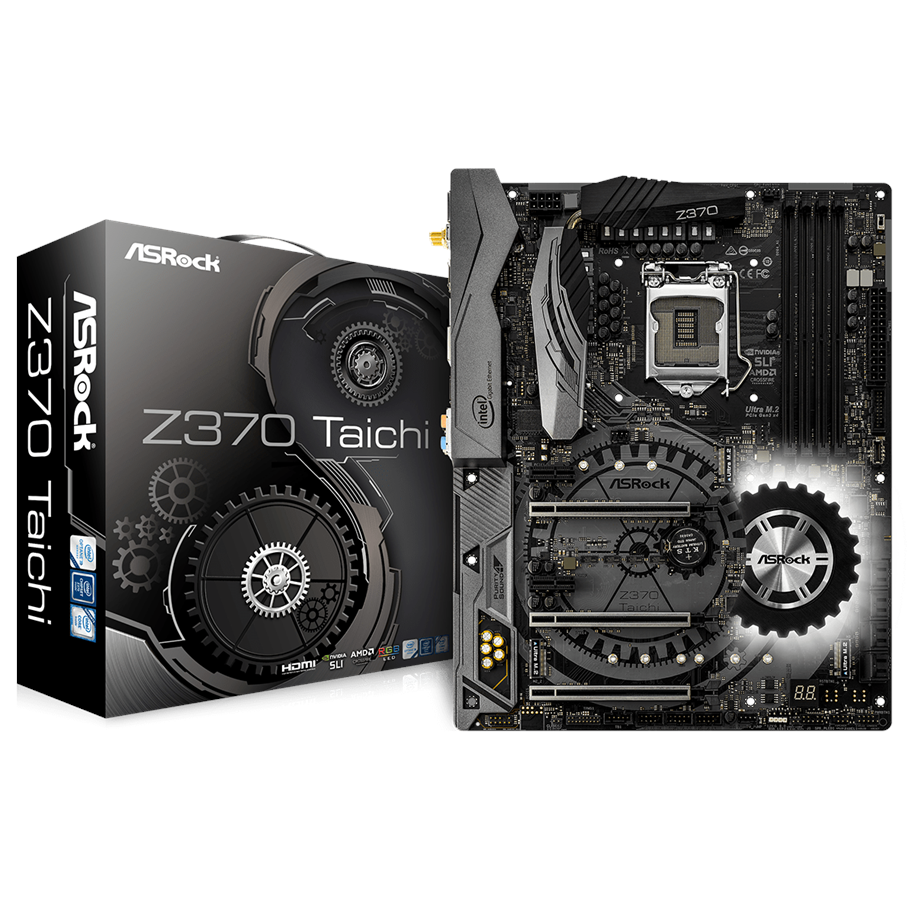 Bundkort - ASRock Z370 Taichi Bundkort - Intel Z370 - Intel LGA1151 - DDR4 RAM - ATX - 90-MXB5Y0-A0UAYZ