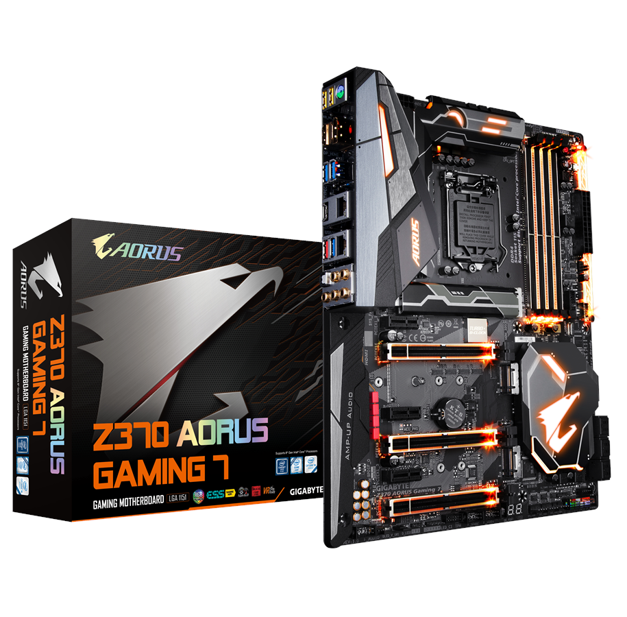 Bundkort - GIGABYTE Z370 AORUS Gaming 7 Bundkort - Intel Z370 - Intel LGA1151 - DDR4 RAM - ATX - Z370 AORUS GAMING 7