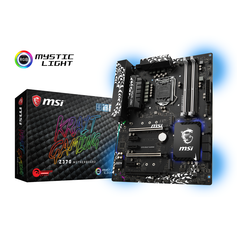 Bundkort - MSI Z370 KRAIT GAMING Bundkort - Intel Z370 - Intel LGA1151 socket - DDR4 RAM - ATX - Z370 KRAIT GAMING