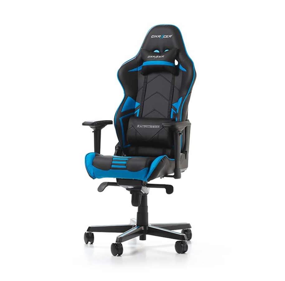 Gamer Stol - DXRacer RACING PRO R131-NB Gamer Stol - Sort / Blå - PU Læder - Op til 110 kg - GC-R131-NB-V2
