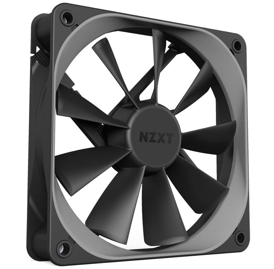 Kabinet Køler - NZXT Aer F120 High Performance Airflow - Kabinet køler - 120mm - Sort - 31 dBA - RF-AF120-B1