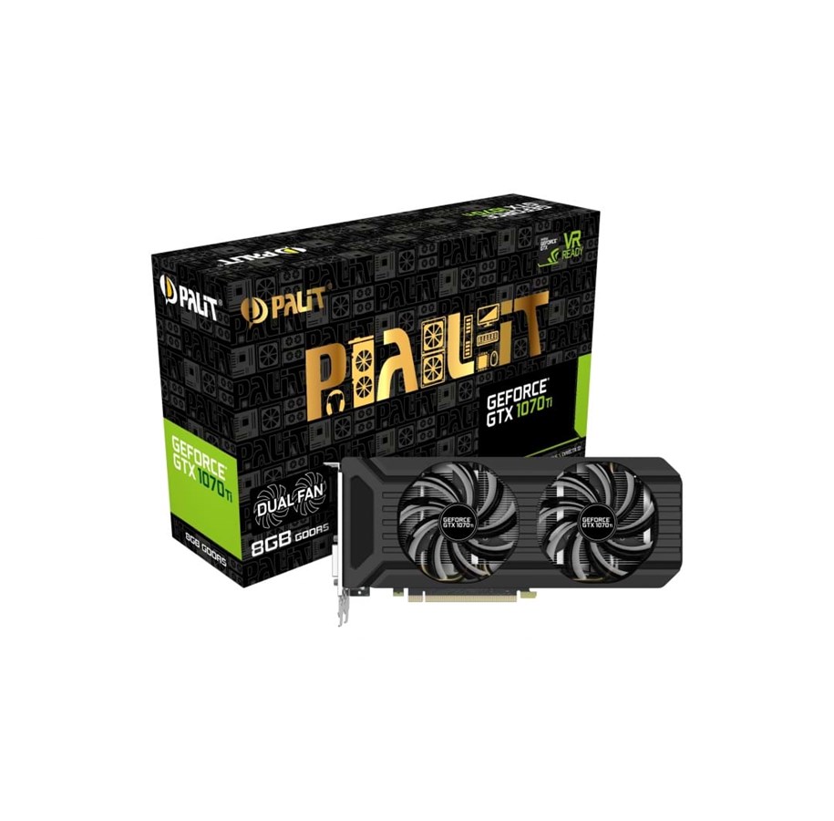 Grafikkort - Palit GeForce GTX 1070 Ti DUAL - 8GB GDDR5 RAM - Grafikkort - NE5107T015P2-1043D