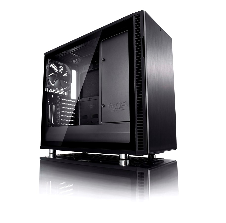 Kabinet - Fractal Design Define R6 TG - Blackout - Kabinet - Miditower - Sort - FD-CA-DEF-R6-BKO-TG