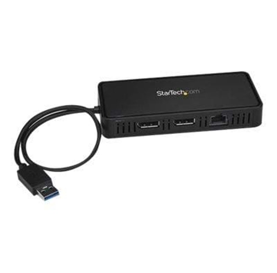 Dockingstation - StarTech.com USB to Dual DisplayPort Mini Docking Station - Dual 4K 60Hz - GbE - USB 3.0 - dockingstation - USBA2DPGB