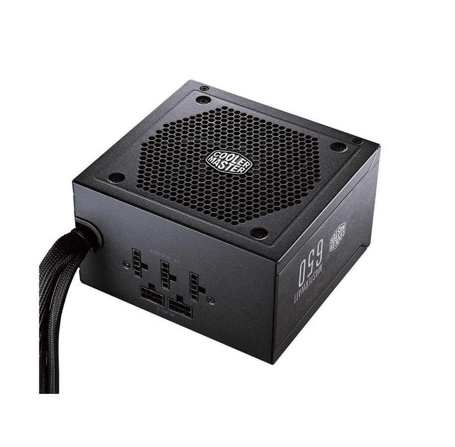 Strømforsyning - Cooler Master MasterWatt 650 Strømforsyning - 650 Watt - 120 mm - ATX - 80 Plus Bronze certified - MPX-6501-AMAAB-EU