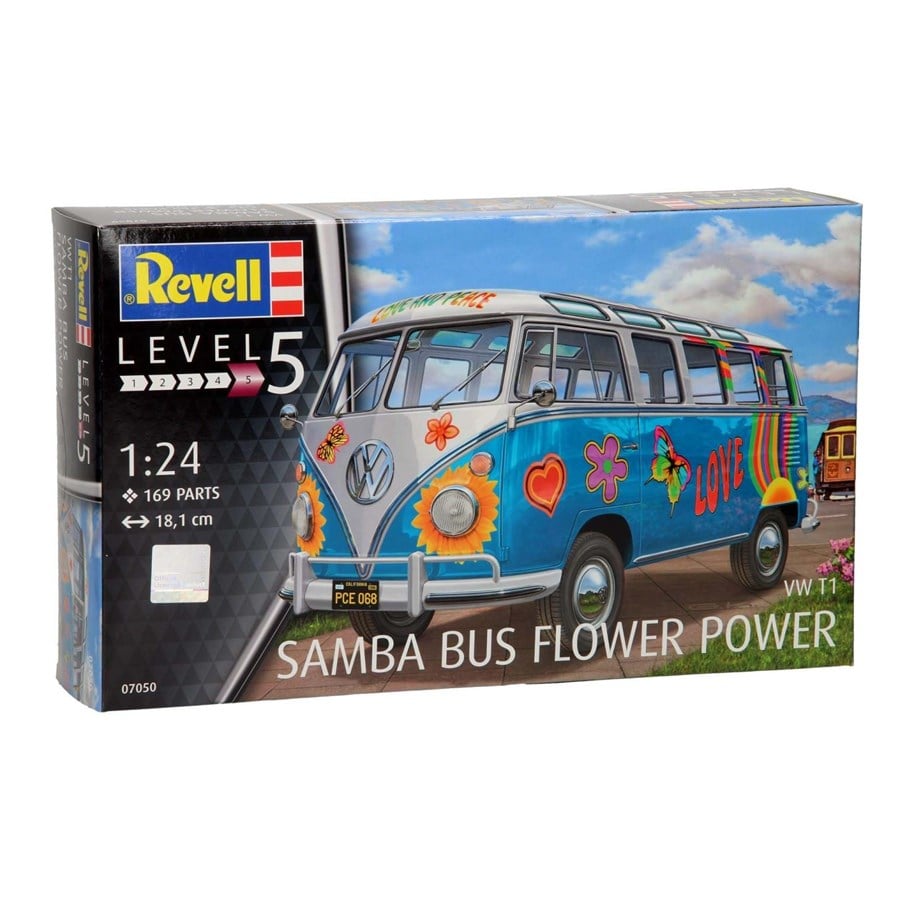 Modelbyg - Revell Volkswagen T1 Samba Bus Flower Power - 07050