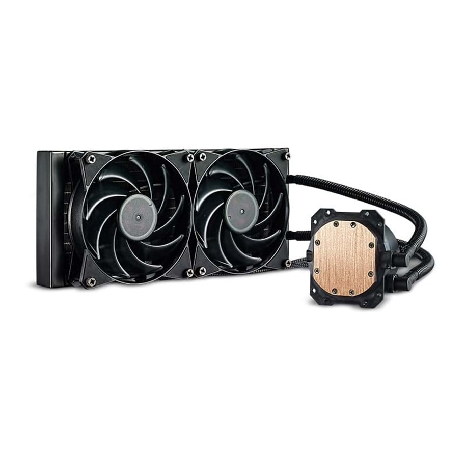 CPU Køler - Cooler Master MasterLiquid Lite 240 - CPU Vandkøling - Max 30 dBA - MLW-D24M-A20PW-R1