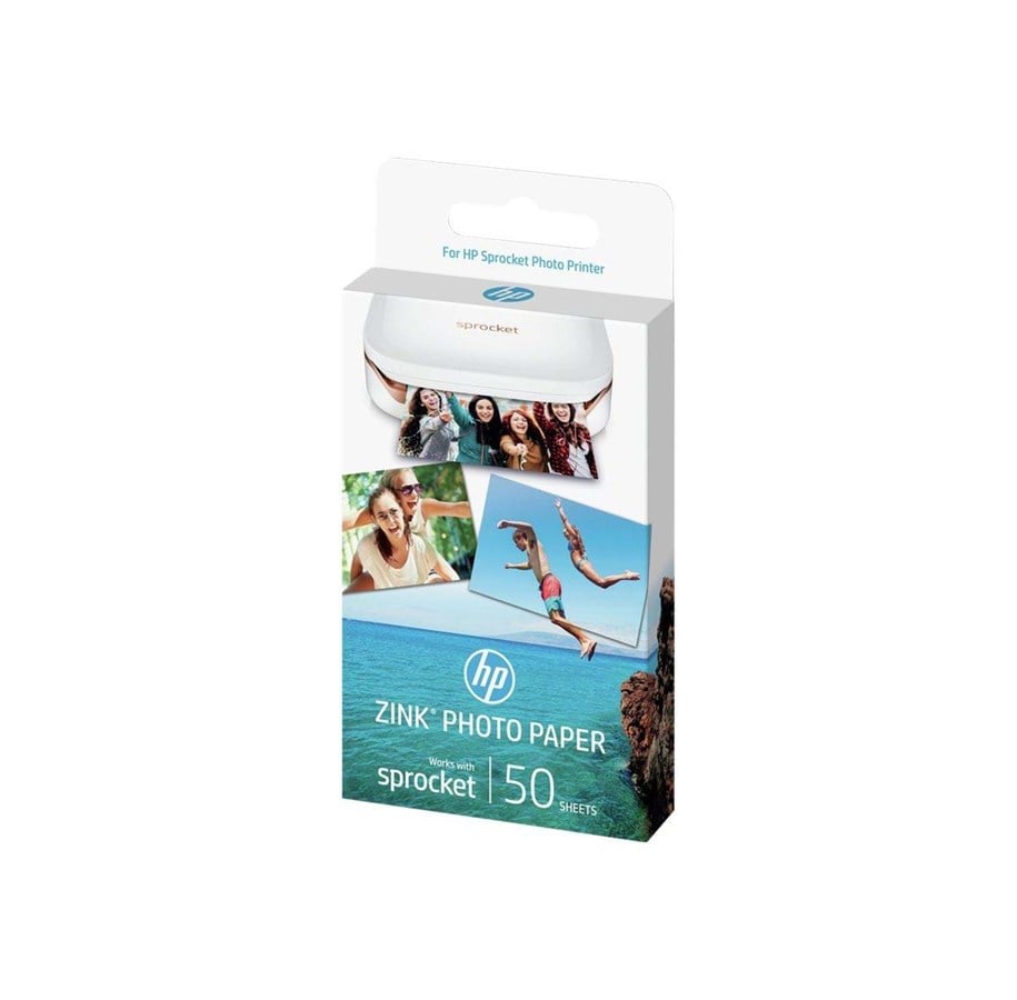 Papir, Fotopapir og Etiketter - HP ZINK Sticky-Backed Photo Paper - 1DE37A