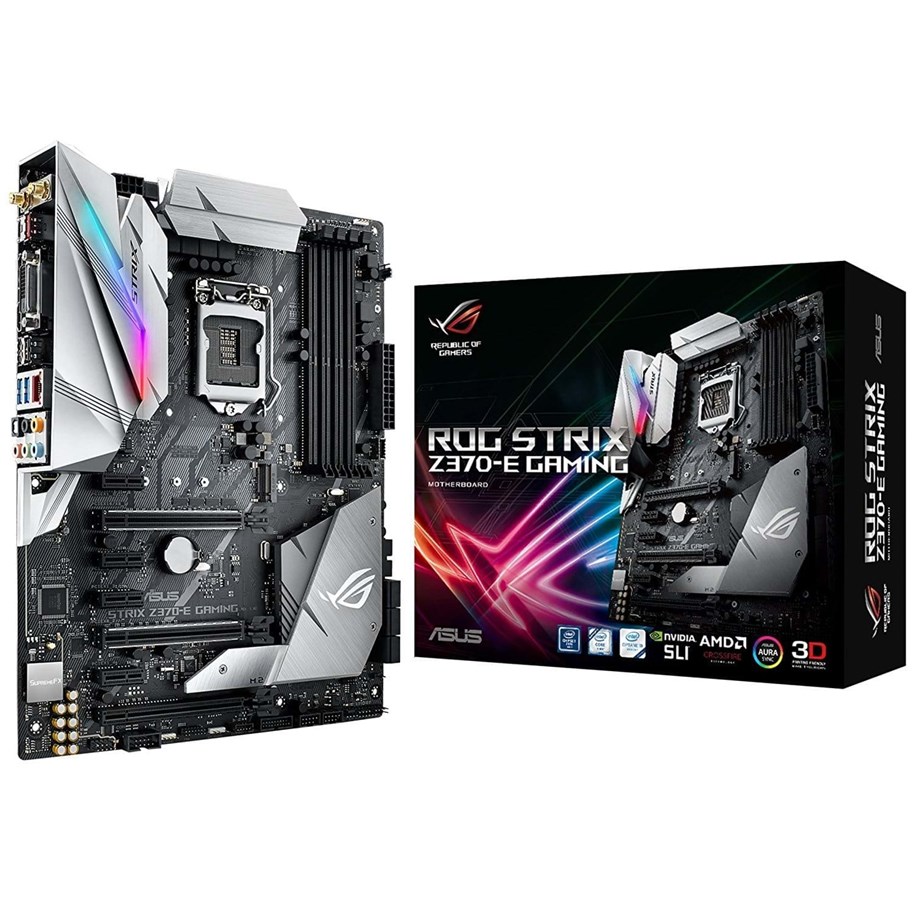Bundkort - ASUS ROG STRIX Z370-E GAMING + Intel Core i7-8700K Coffee Lake CPU & Bundkort - Intel Z370 - Intel LGA1151 socket - DDR4 RAM - ATX - AZ370-EI8700K