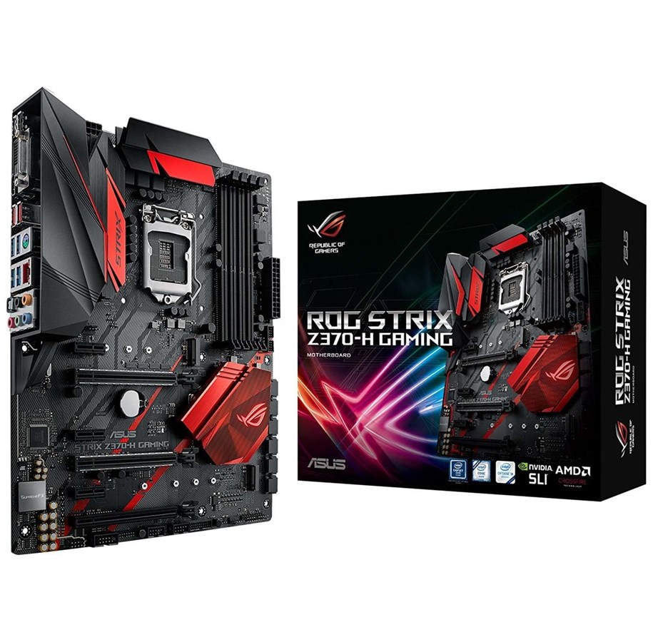 Bundkort - ASUS ROG STRIX Z370-H GAMING + Intel Core i5-8600K Coffee Lake CPU & Bundkort - Intel Z370 - Intel LGA1151 socket - DDR4 RAM - ATX - AZ370-HI8600K