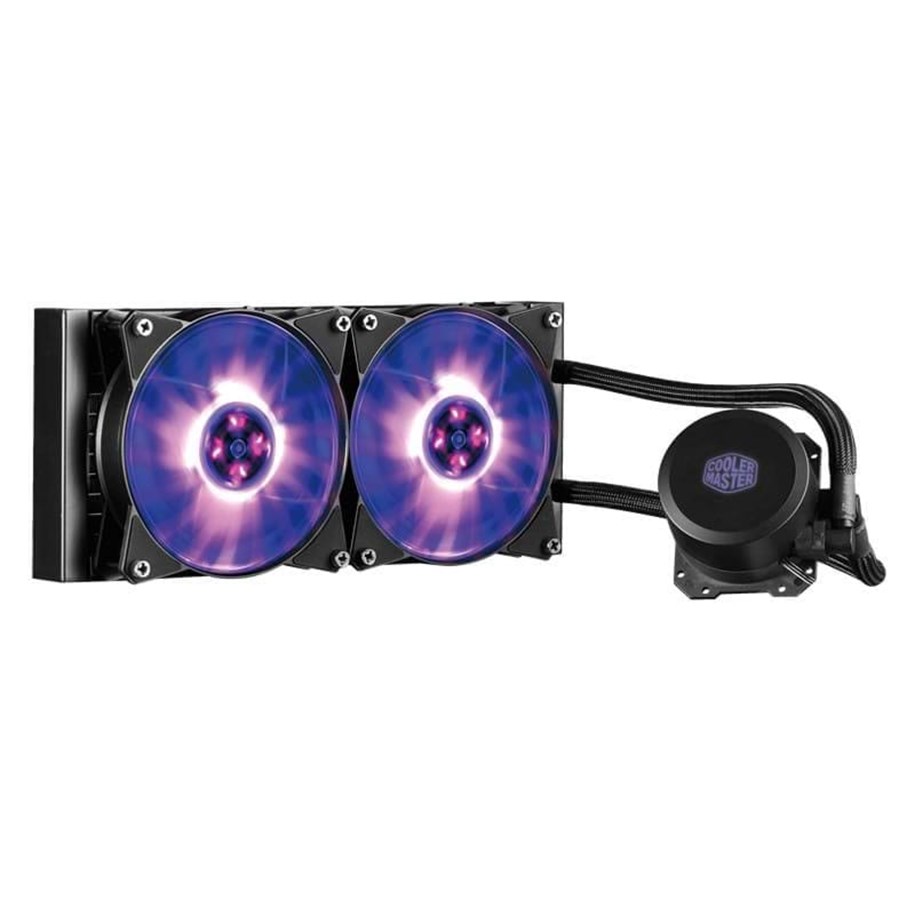CPU Køler - Cooler Master MasterLiquid ML240L RGB - CPU Vandkøling - Max 30 dBA - MLW-D24M-A20PC-R1