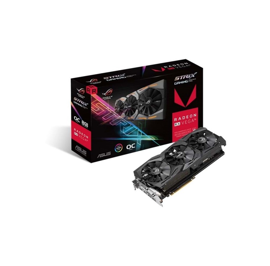 Grafikkort - ASUS Radeon RX VEGA 56 OC - 8GB HBM2 - Grafikkort - 90YV0B50-M0NA00