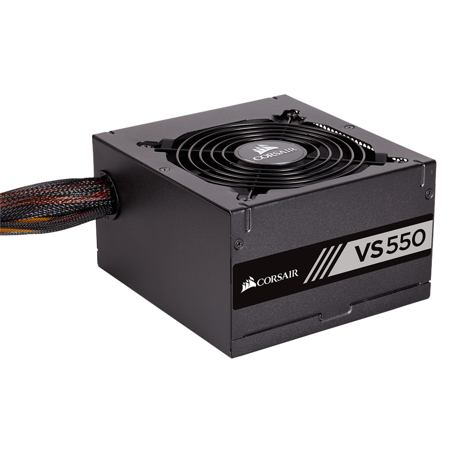 Strømforsyning - Corsair VS550 v2 (2018) Strømforsyning - 550 Watt - 120 mm - ATX - 80 Plus White certified - CP-9020171-EU