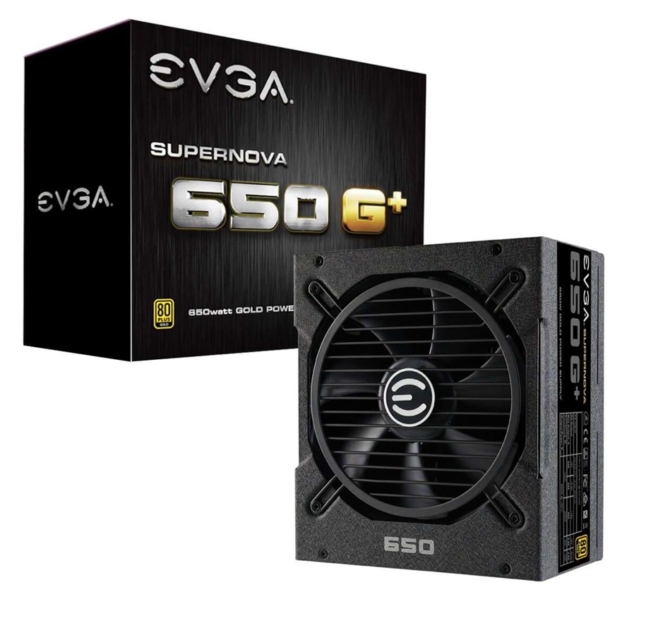 Strømforsyning - EVGA SuperNOVA 650 G1+ Strømforsyning - 650 Watt - 135 mm - 80 Plus Gold certified - 120-GP-0650-X2