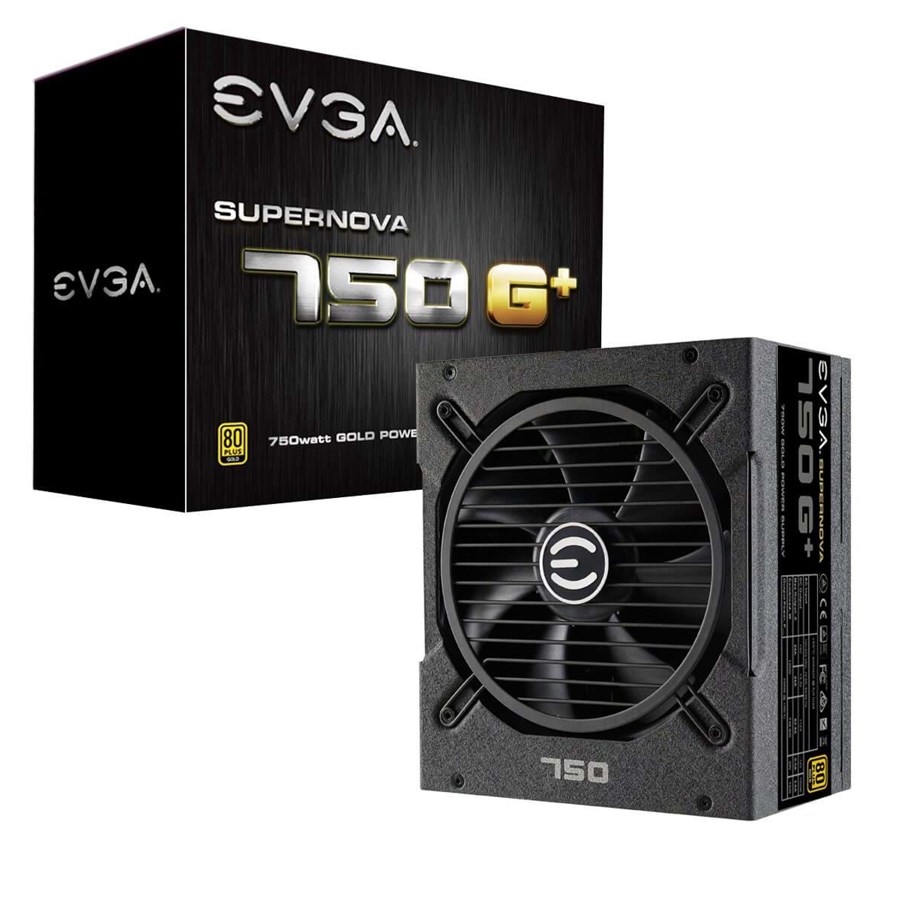 Strømforsyning - EVGA SuperNOVA 750 G1+ Strømforsyning - 750 Watt - 135 mm - ATX - 80 Plus Gold certified - 120-GP-0750-X2