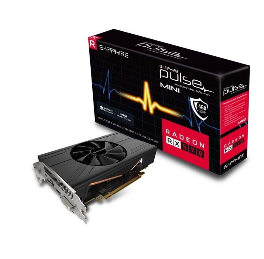 Grafikkort - Sapphire Radeon RX 570 Pulse ITX - 4GB GDDR5 RAM - Grafikkort - 11266-34-20G