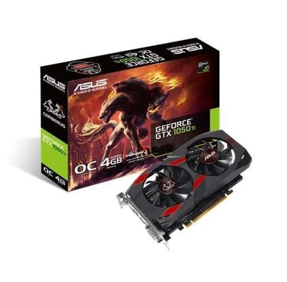 Grafikkort - ASUS GeForce GTX 1050 Ti Advanced - 4GB GDDR5 RAM - Grafikkort - 90YV0A75-M0NA00