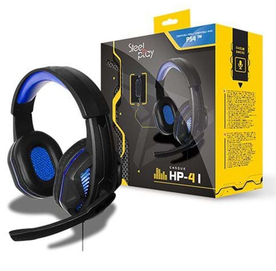 Spil tilbehør - Steelplay HP-41 Wired Gaming Headset - Wired Headset - Sony PlayStation 4 - 3760210998876