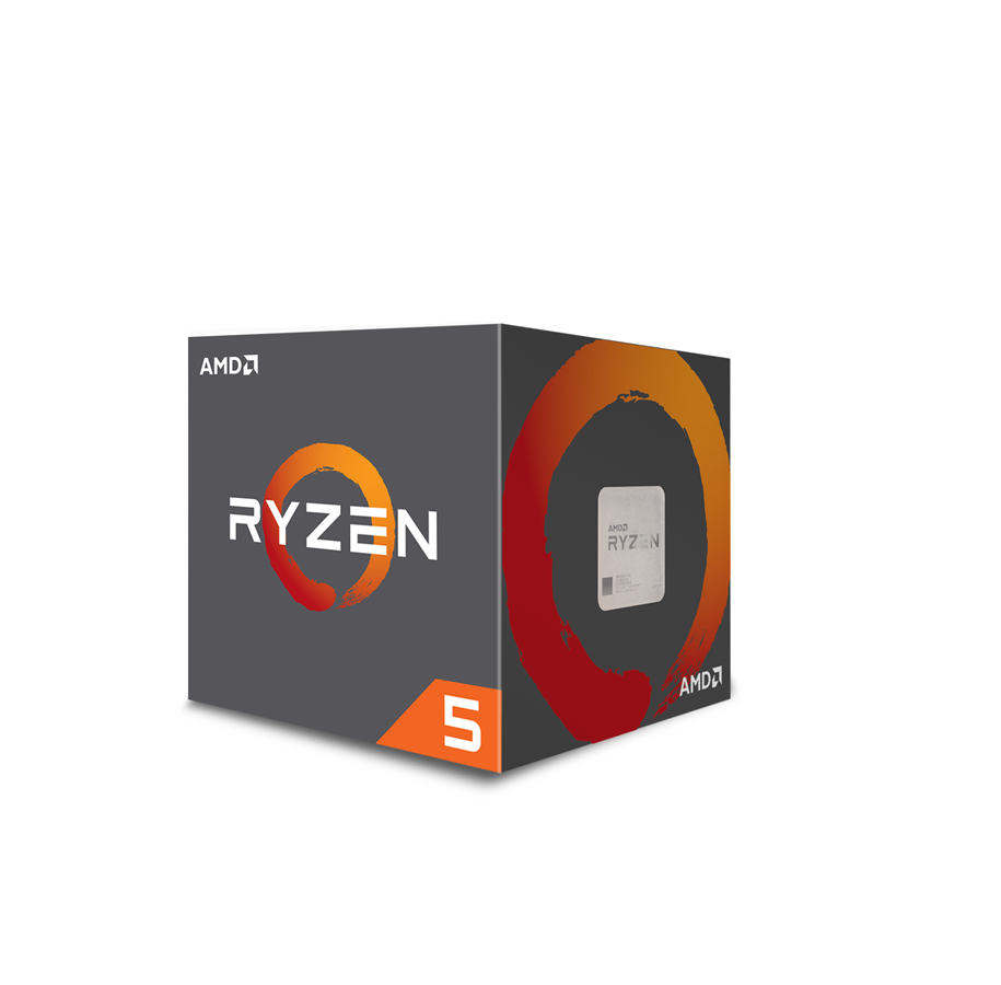CPU - AMD Ryzen 5 2600 with Wraith Stealth - Pinnacle Ridge CPU - 6 kerner - 3.4 GHz - AMD AM4 - AMD Boxed (med køler) - YD2600BBAFBOX