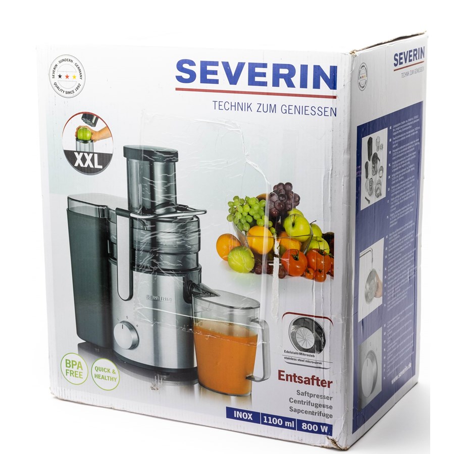 Saftpresser - SEVERIN ES 3570 - saftpresser - rustfrit stål/sort - ES 3570