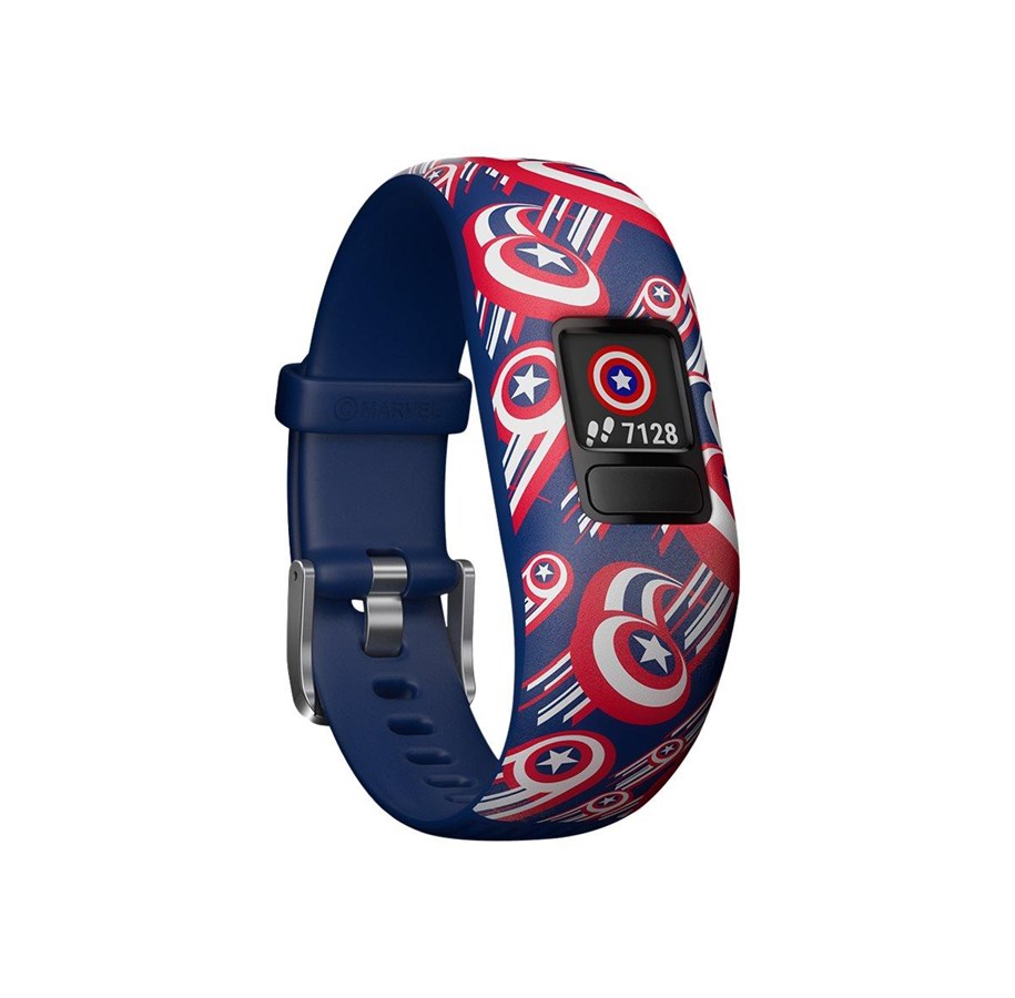 Aktivitetsarmbånd - Garmin vívofit jr 2 Marvel Captain America aktivitetssporer med bånd - 010-01909-12