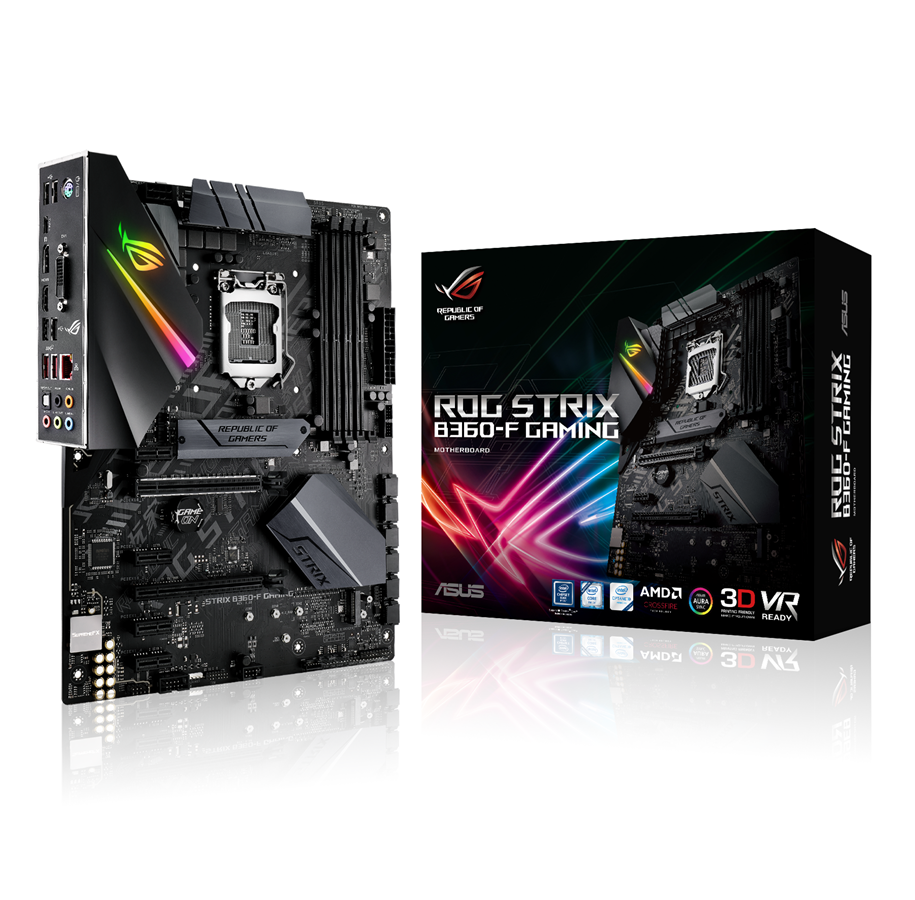 Bundkort - ASUS ROG STRIX B360-F GAMING Bundkort - Intel B360 - Intel LGA1151 socket - DDR4 RAM - ATX - 90MB0WG0-M0EAY0