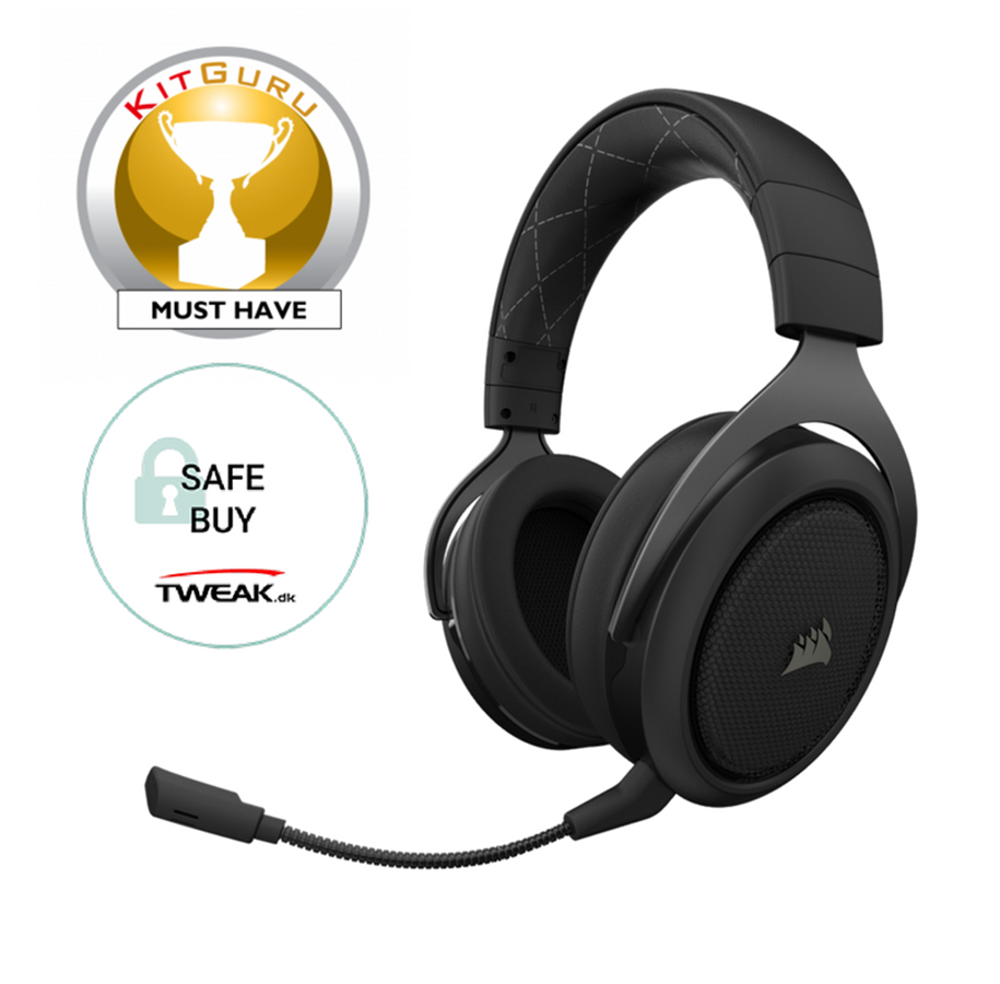 Hovedtelefoner/headset - Corsair HS70 Wireless Gaming Headset - Carbon - CA-9011175-EU