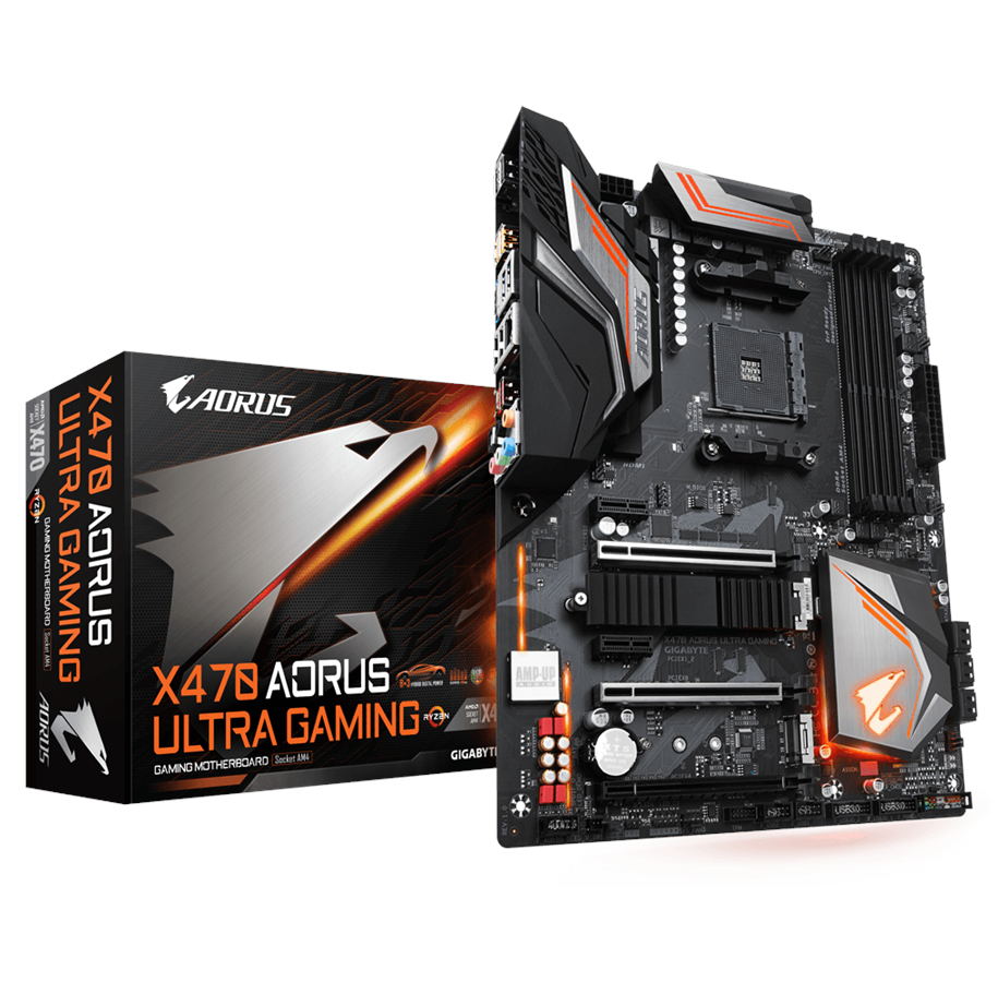 Bundkort - GIGABYTE X470 AORUS ULTRA GAMING Bundkort - AMD X470 - AMD AM4 socket - DDR4 RAM - ATX - X470 AORUS ULTRA GAMING