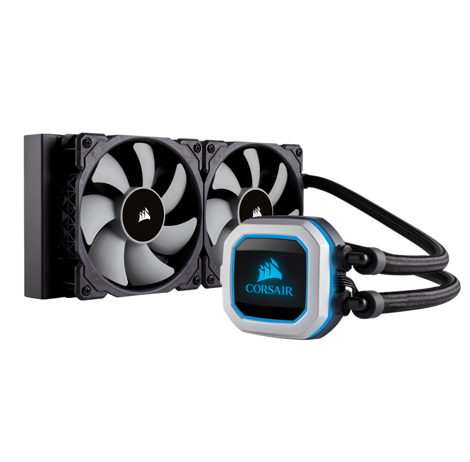 CPU Køler - Corsair Hydro H100i PRO - CPU Vandkøling - Max 37 dBA - CW-9060033-WW