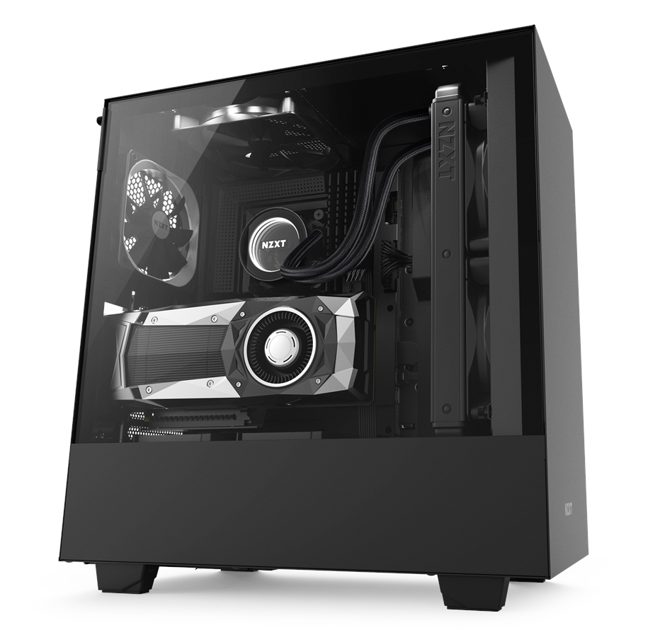Kabinet - NZXT H500i Matte Black - Kabinet - Miditower - Sort - CA-H500W-B1
