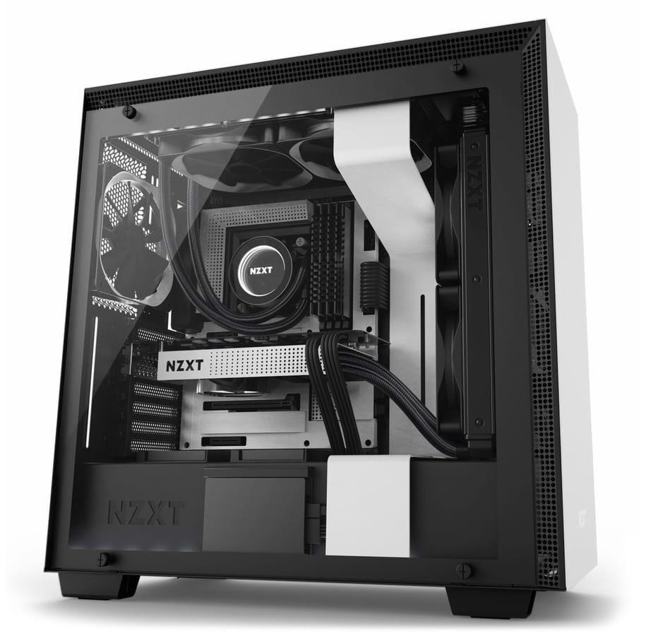 Kabinet - NZXT H700 Matte White - Kabinet - Miditower - Hvid - CA-H700B-W1