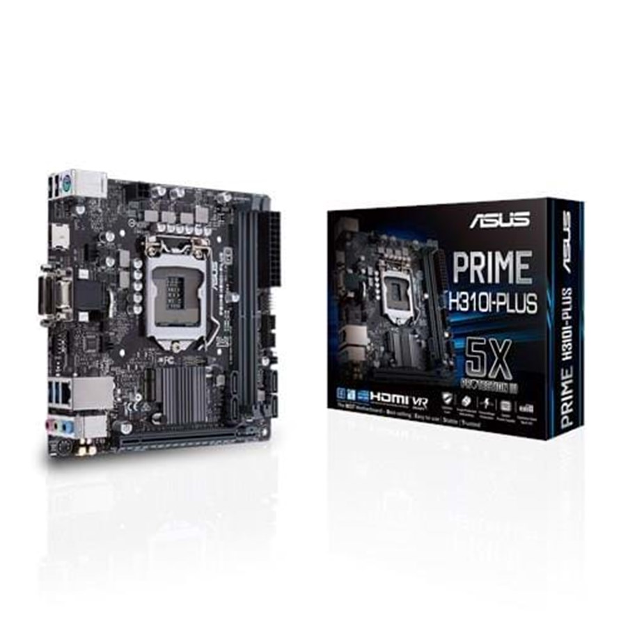 Bundkort - ASUS PRIME H310I-PLUS Bundkort - Intel H310 - Intel LGA1151 - DDR4 RAM - Mini-ITX - 90MB0W50-M0EAY0