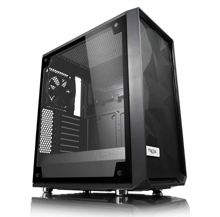 Kabinet - Fractal Design Meshify C Blackout TG Light Tint - Kabinet - Miditower - Sort - FD-CA-MESH-C-BKO-TGL