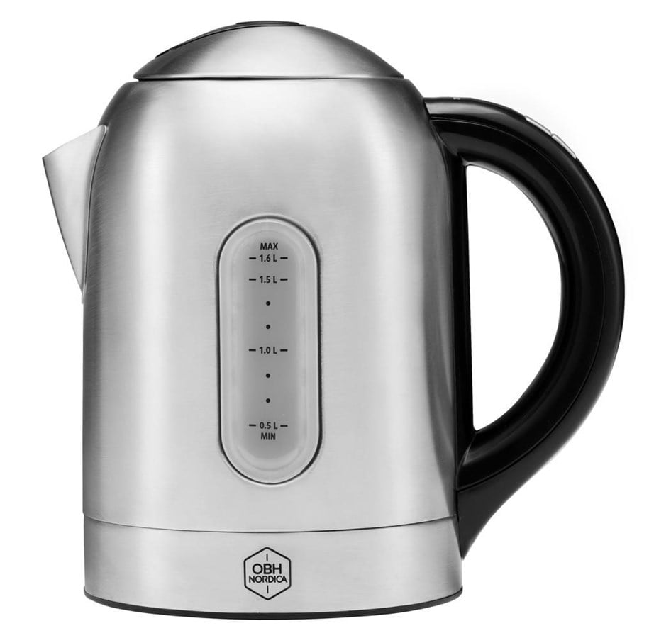 Elkedel - OBH Nordica Elkedel Kettel Brust Steel 1.6 L - Sølv - 2000 W - 5708642064941