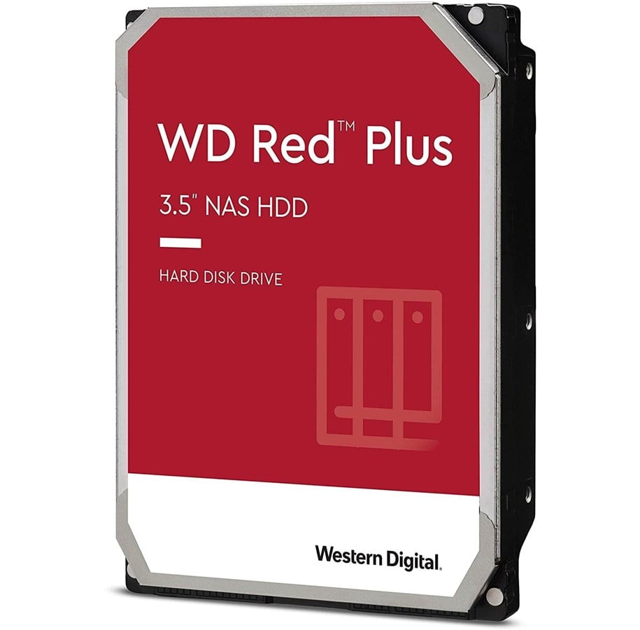 Harddisk - WD Red Plus NAS 80EFAX (CMR) - 8TB - Harddisk - WD80EFAX - SATA-600 - 3.5" - WD80EFAX