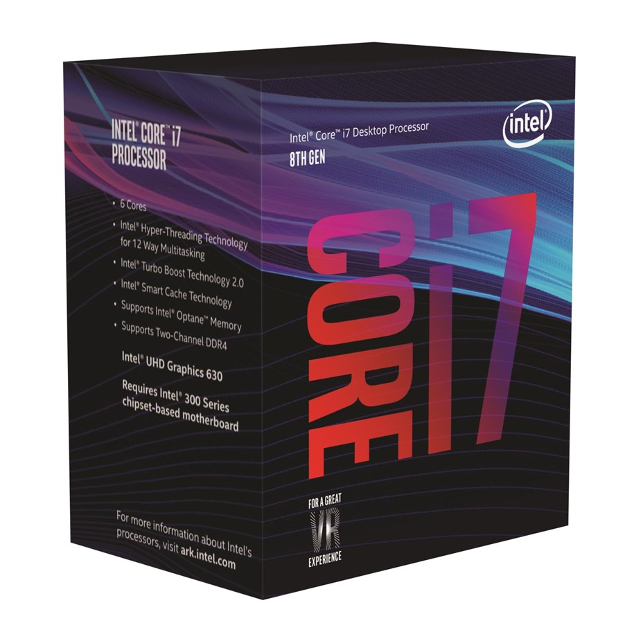 CPU - Intel Core i7+8700 Coffee Lake (incl 16GB Optane Memory) CPU - 6 kerner - 3.2 GHz - Intel LGA1151 - Intel Boxed (med køler) - BO80684I78700