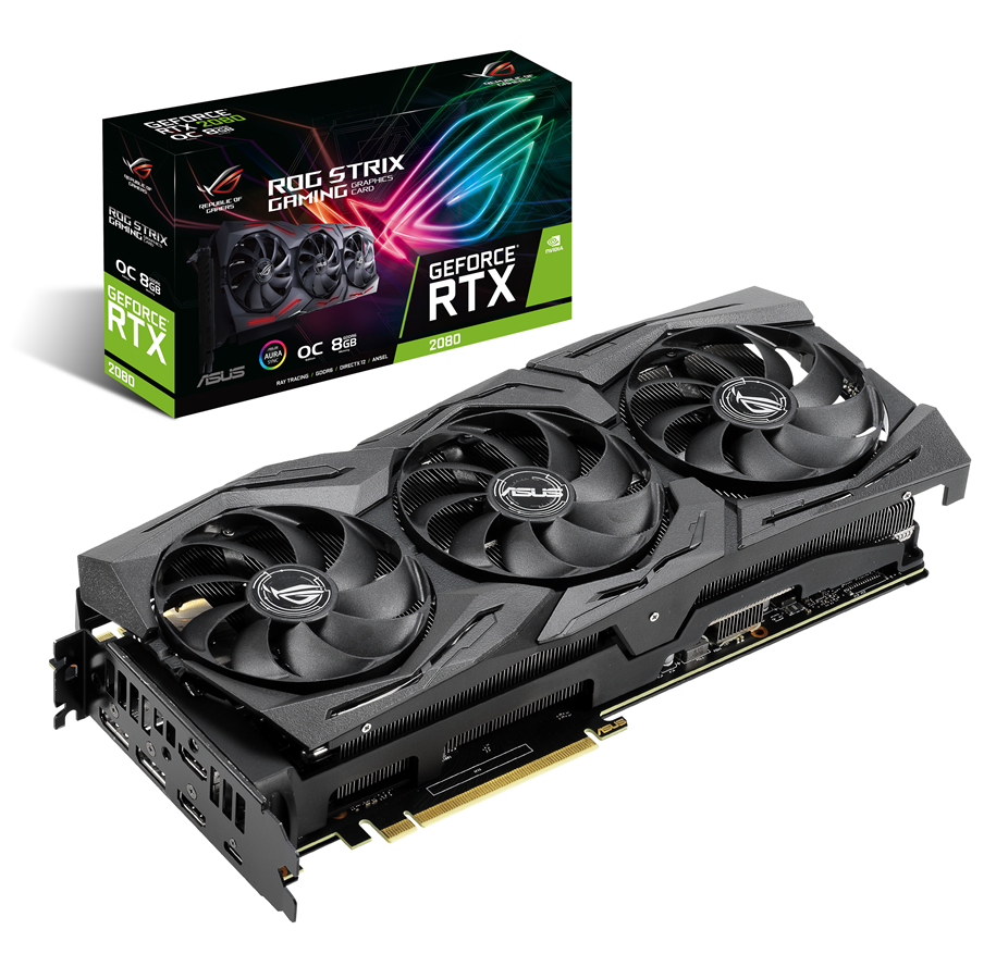 Grafikkort - ASUS GeForce RTX 2080 OC - 8GB GDDR6 RAM - Grafikkort - 90YV0C60-M0NM00