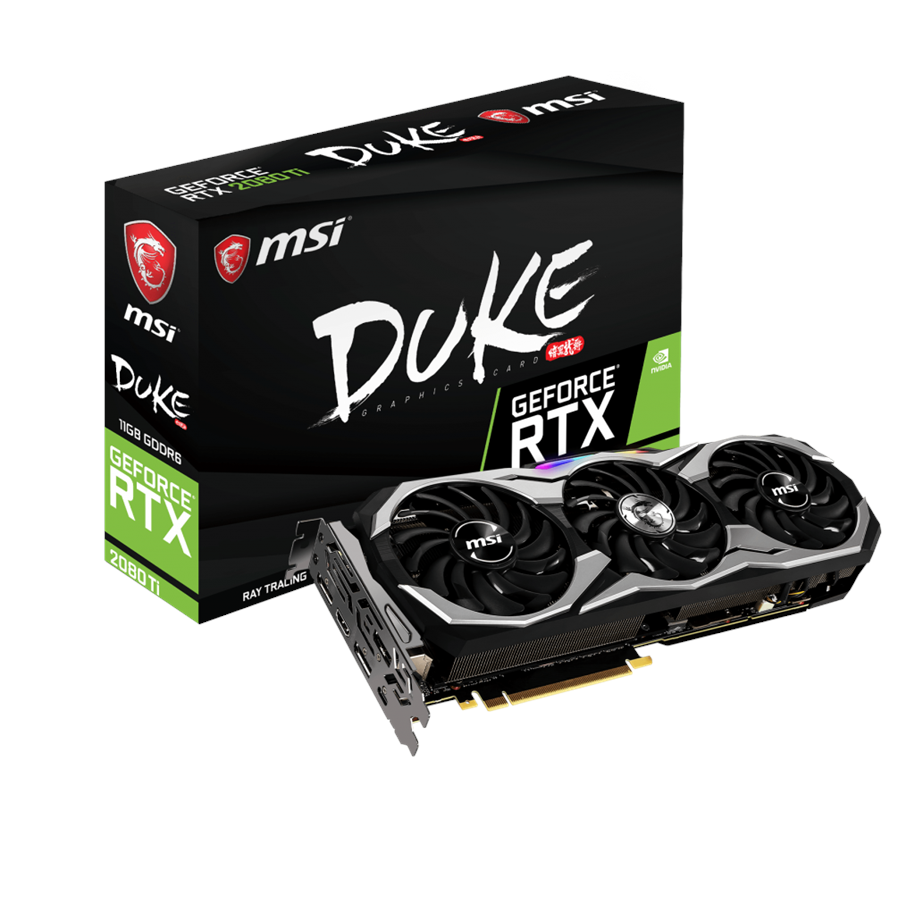Grafikkort - MSI GeForce RTX 2080 Ti DUKE OC - 11GB GDDR6 RAM - Grafikkort - RTX 2080 Ti DUKE 11G OC