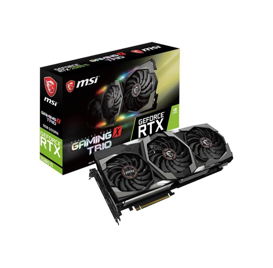 Grafikkort - MSI GeForce RTX 2080 Ti GAMING X TRIO - 11GB GDDR6 RAM - Grafikkort - RTX 2080 Ti GAMING X TRIO