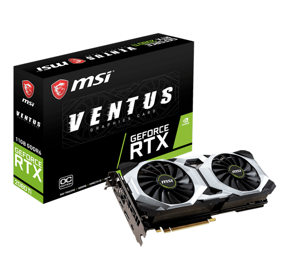 Grafikkort - MSI GeForce RTX 2080 Ti VENTUS OC - 11GB GDDR6 RAM - Grafikkort - RTX 2080 Ti VENTUS 11G OC