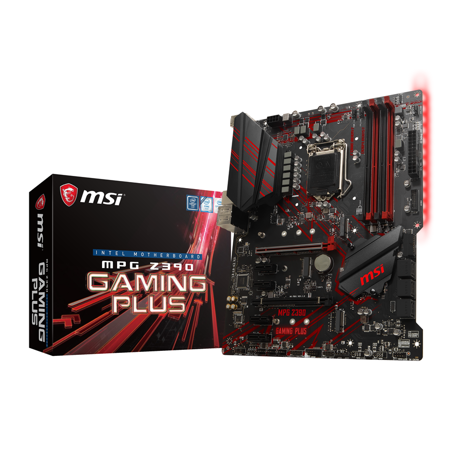 Bundkort - MSI MPG Z390 GAMING PLUS Bundkort - Intel Z390 - Intel LGA1151 socket - DDR4 RAM - ATX - MPG Z390 GAMING PLUS
