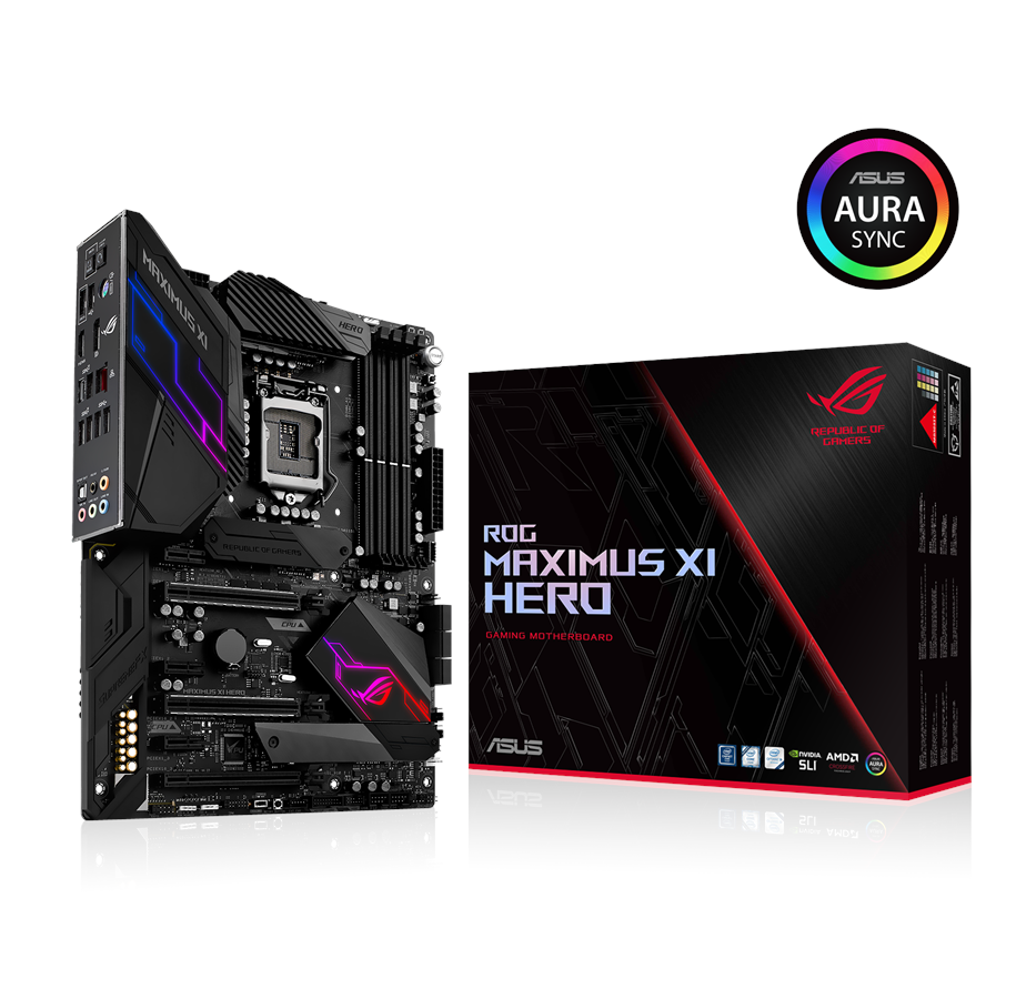 Bundkort - ASUS ROG MAXIMUS XI HERO Bundkort - Intel Z390 - Intel LGA1151 - DDR4 RAM - ATX - 90MB0XS0-M0EAY0