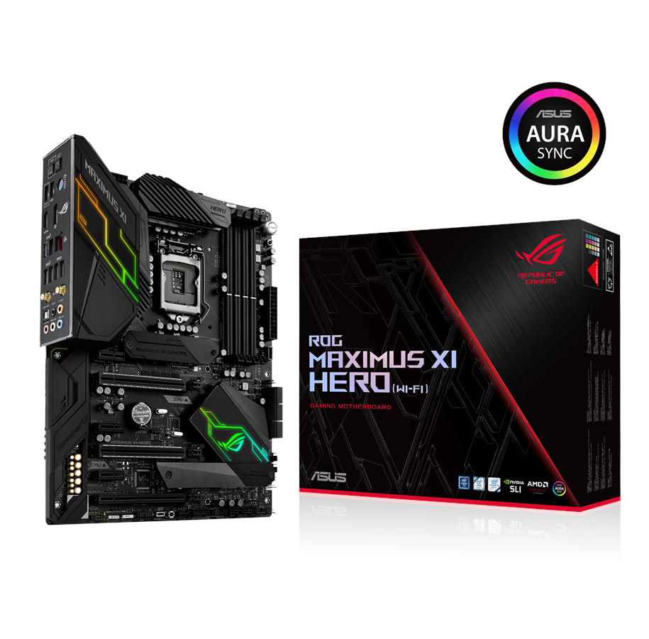 Bundkort - ASUS ROG MAXIMUS XI HERO (WI-FI) Bundkort - Intel Z390 - Intel LGA1151 - DDR4 RAM - ATX - 90MB0XR0-M0EAY0