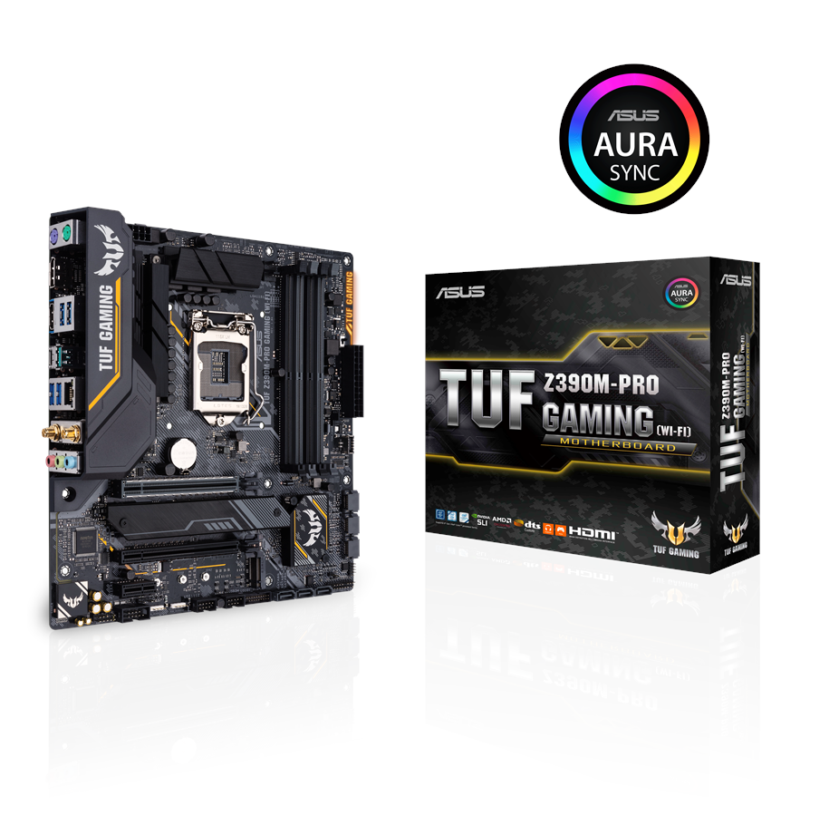 Bundkort - ASUS TUF Z390M-PRO GAMING (WI-FI) Bundkort - Intel Z390 - Intel LGA1151 socket - DDR4 RAM - Micro-ATX - 90MB0Y00-M0EAY0