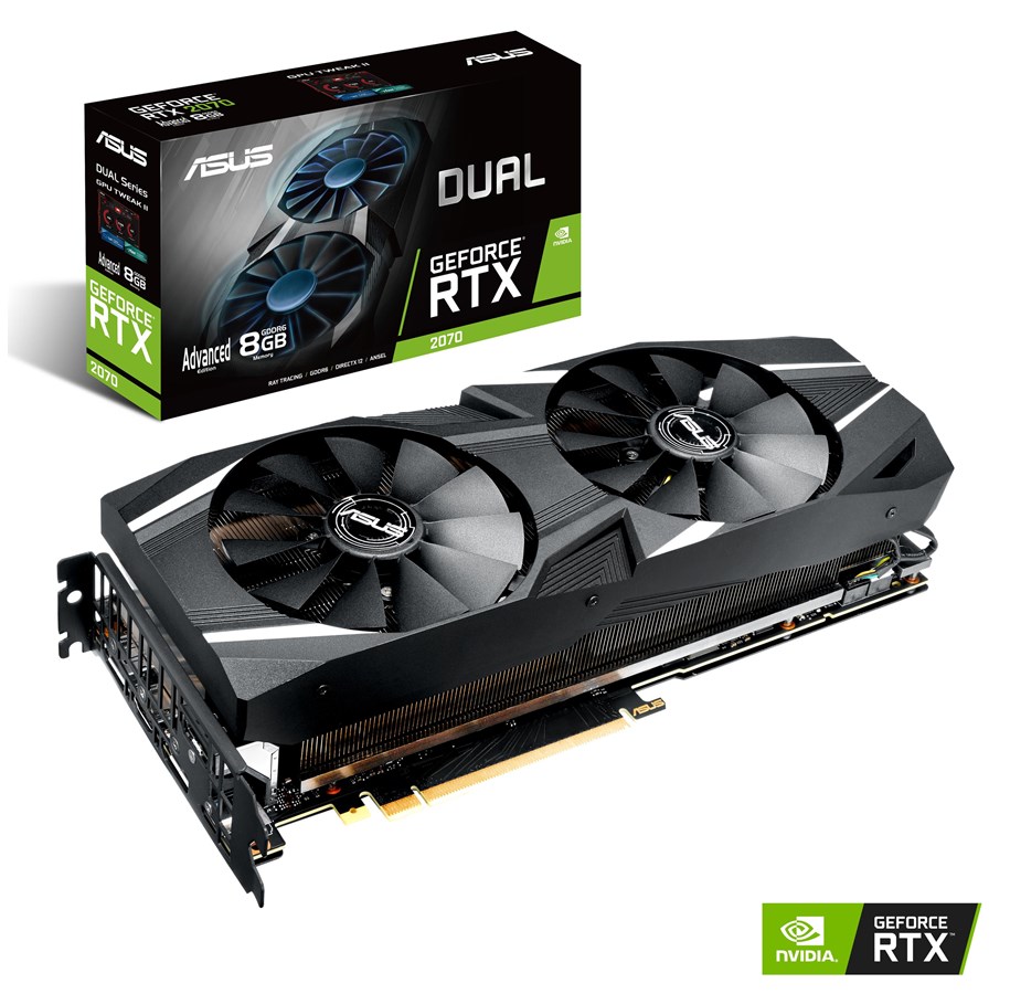 Grafikkort - ASUS GeForce RTX 2070 Advanced - 8GB GDDR6 RAM - Grafikkort - 90YV0C85-M0NA00