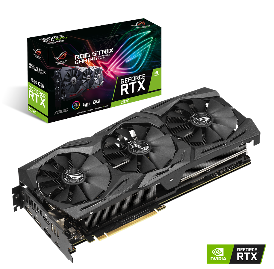 Grafikkort - ASUS GeForce RTX 2070 Advanced - 8GB GDDR6 RAM - Grafikkort - 90YV0C91-M0NA00