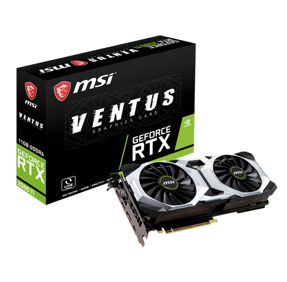 Grafikkort - MSI GeForce RTX 2080 Ti VENTUS - 11GB GDDR6 RAM - Grafikkort - RTX 2080 Ti VENTUS 11G