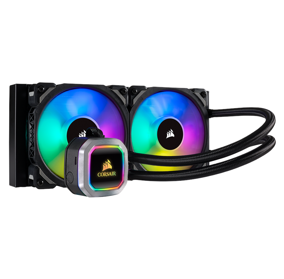 CPU Køler - Corsair Hydro H100i RGB Platinum - CPU Vandkøling - Max 37 dBA - CW-9060039-WW